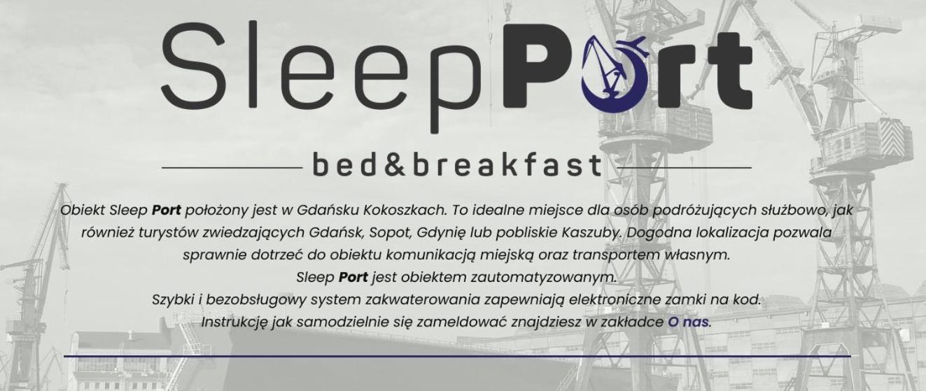 Sleep Port B&B - Bezplatny Parking Гданськ Екстер'єр фото